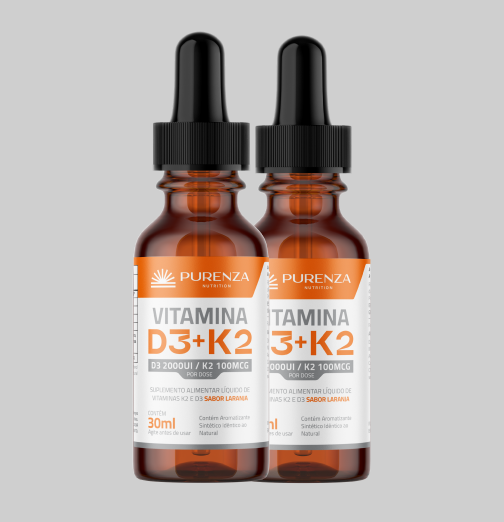 Vitamina D3 + K2 Purenza - 2Un