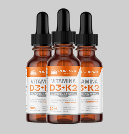 Vitamina D3 + K2 Purenza - 3Un
