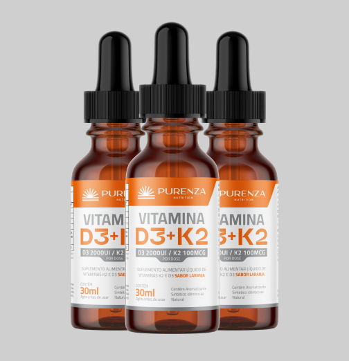 Vitamina D3 + K2 Purenza - 3Un