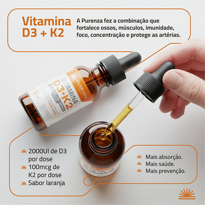 Vitamina D3 + K2 Purenza - 2Un