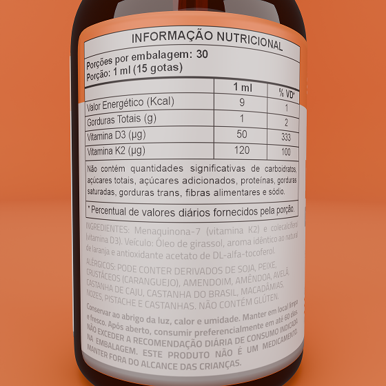 Vitamina D3 + K2 Purenza - 2Un